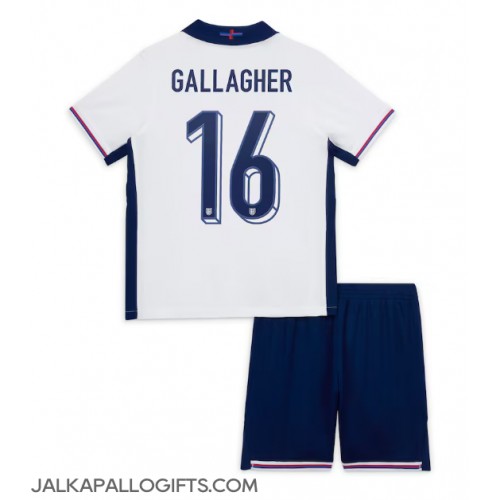 Englanti Conor Gallagher #16 Koti Peliasu Lasten EM-Kisat 2024 Lyhythihainen (+ Lyhyet housut)